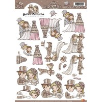 CD10199 Yvonne Creations - Bruidspaar
